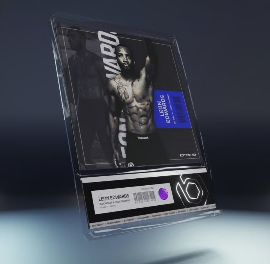 Blockasset — athlete collectible (Leon Edwards)